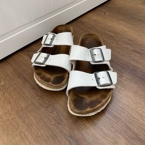 White Birkenstocks - Size 39
